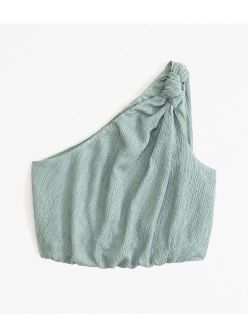 Abercrombie & Fitch One-Shoulder Knot Tank - Sage Green